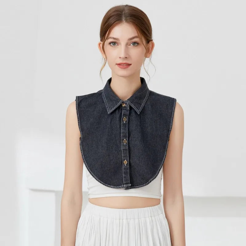 Aster & Wolfe Denim Detachable Collar