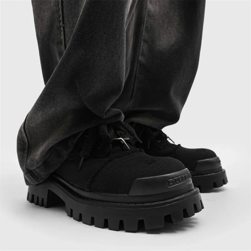 Orion Distressed Canvas Lug Shoes