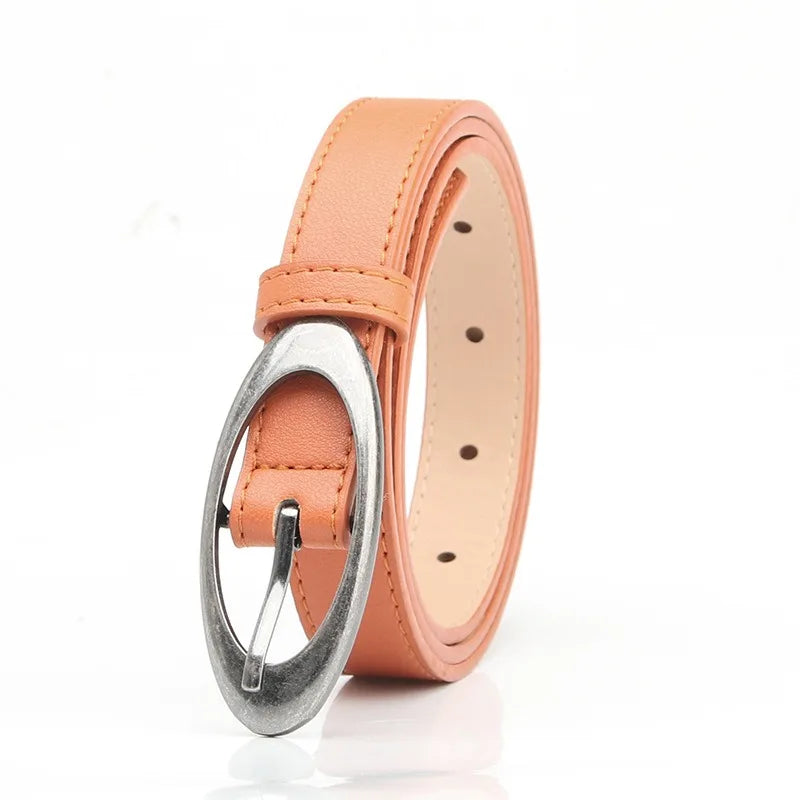 Noelle Oval Buckle Belt