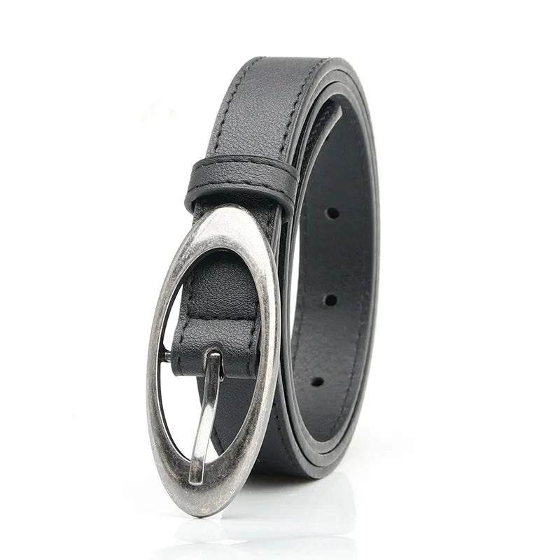 Noelle Oval Buckle Belt
