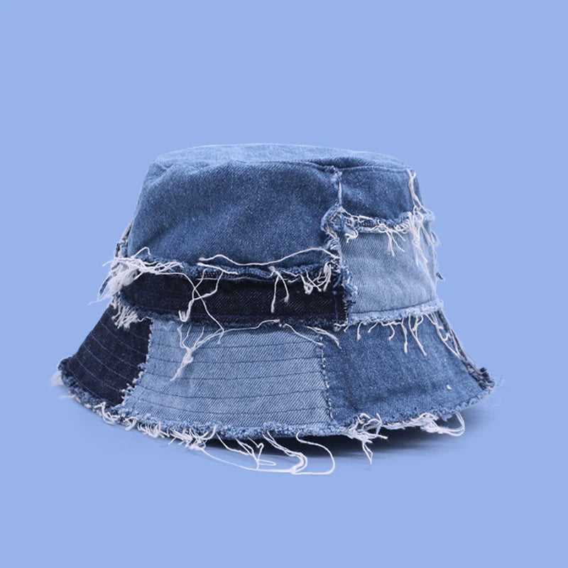 Mercer Patchwork Denim Bucket Hat