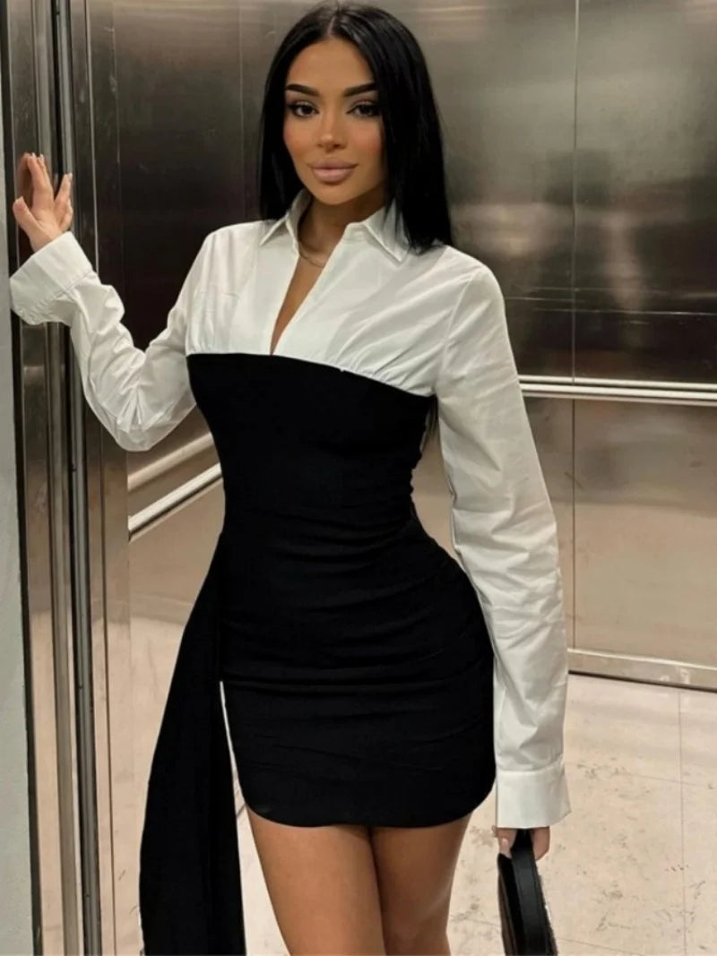 Vivienne | Contrast Mini Dress