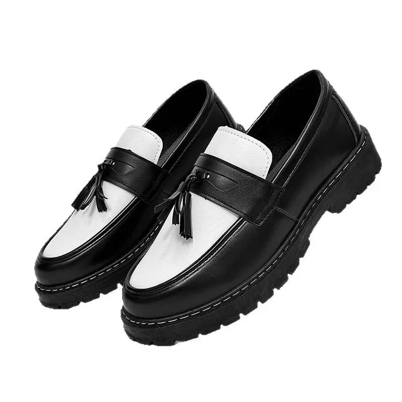 Vincent | Two-Tone Tassel Loafers