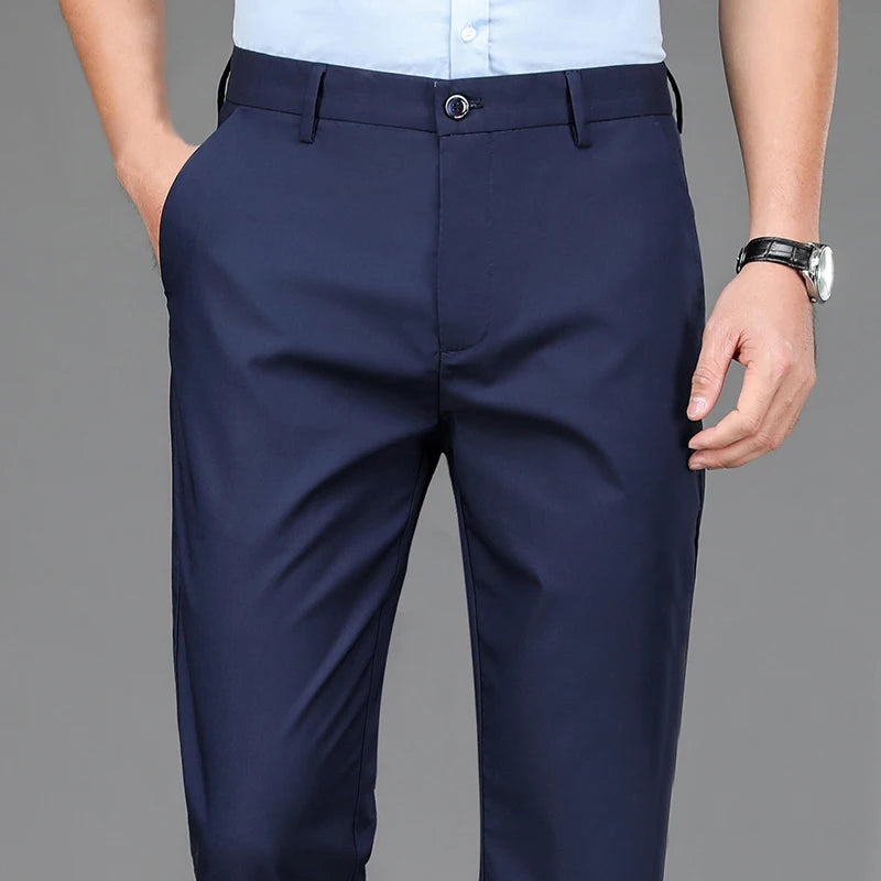 Aster & Wolfe Tailored Straight Leg Trousers