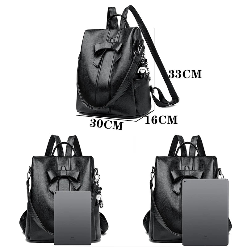 Aster & Wolfe x Eden Studios | Emery Bow Leather Backpack