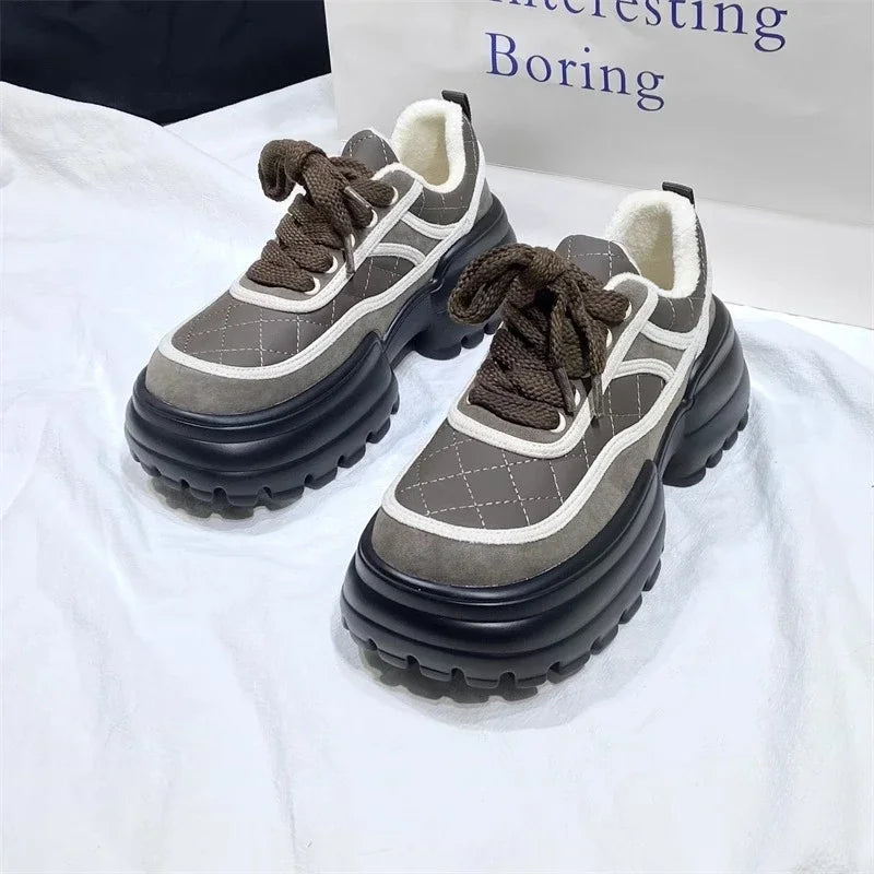 Luna | Quilted Platform Sneakers