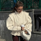 Bianca | Belted Satin Blouse