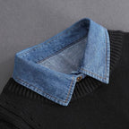 Aster & Wolfe Denim Detachable Collar