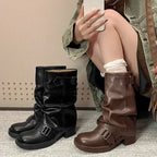 Emery Buckle Slouch Boots
