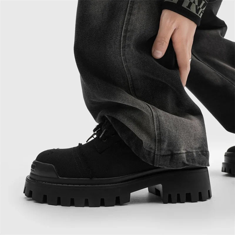 Orion Distressed Canvas Lug Shoes