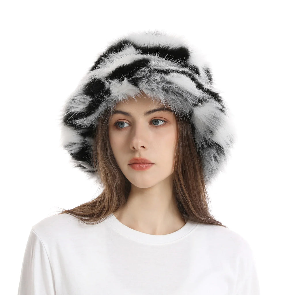 Vivienne |  Faux Fur Bucket Hat