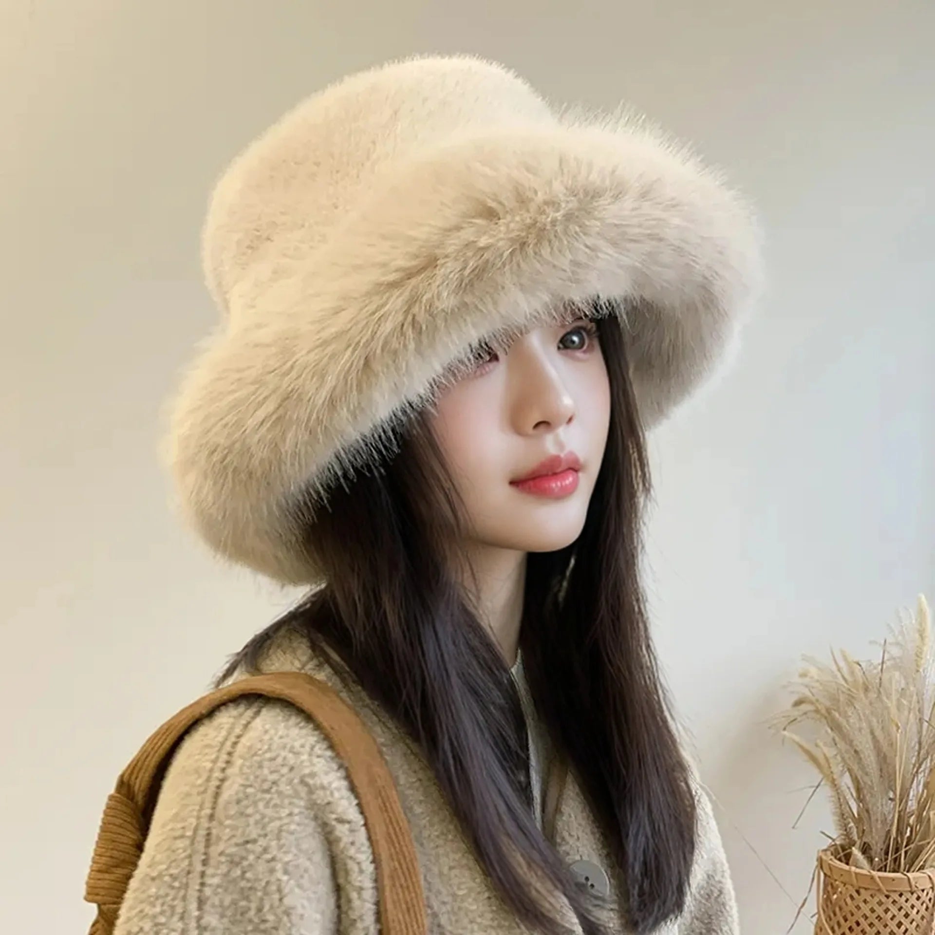 Lumi Faux Fur Bucket Hat