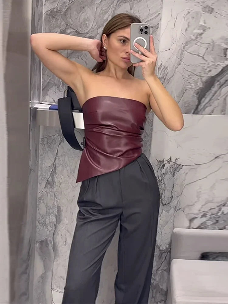 Aster & Wolfe | Celine Leather Top