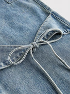 Élodie | Bow-Tie Wide Denim