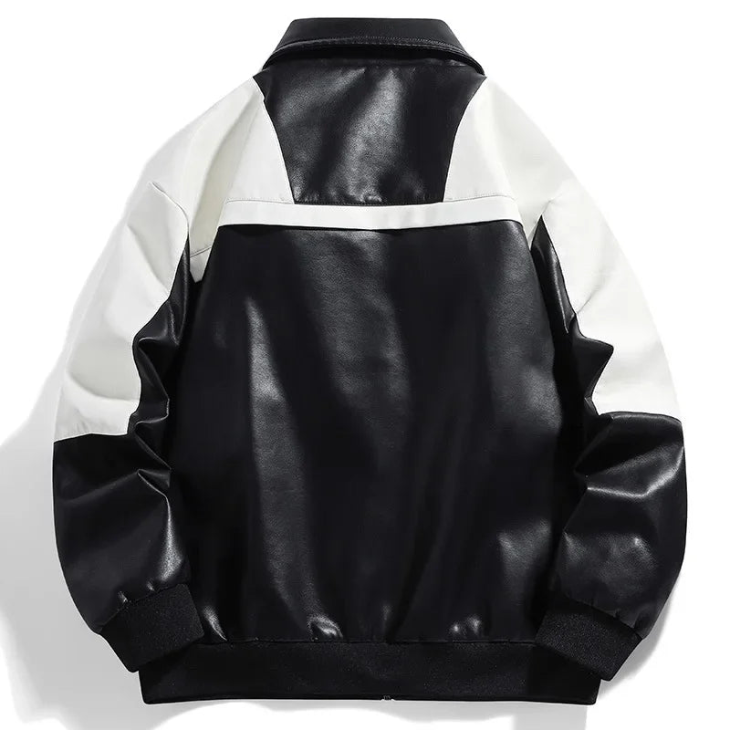 Zurich | Panelled Leather Jacket