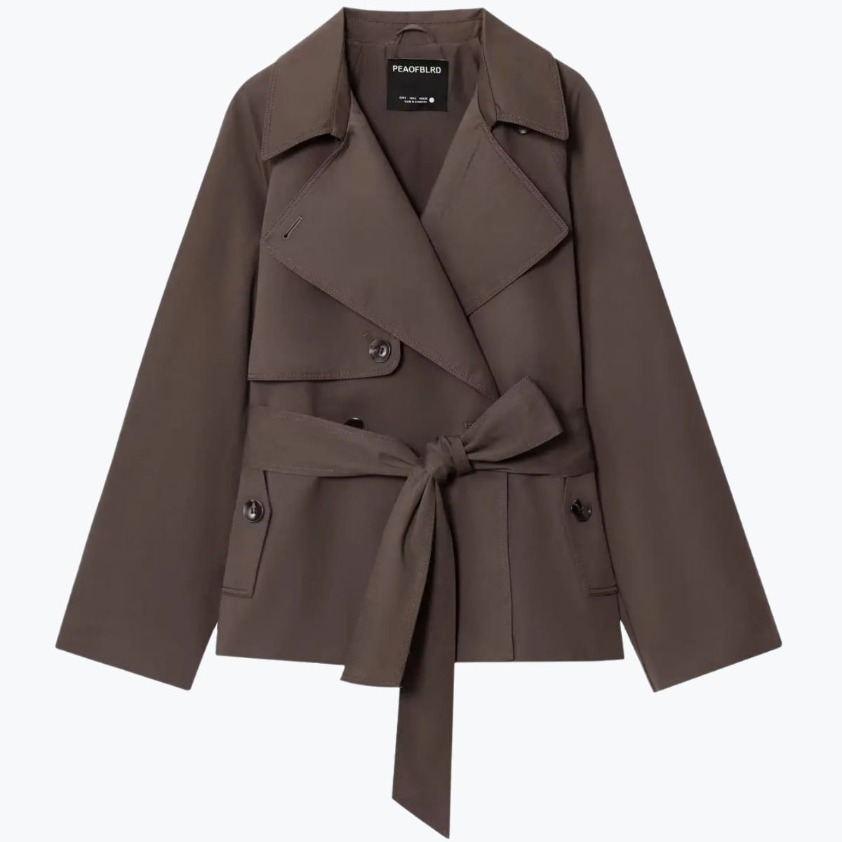 Freya | Lapel Coat with Maillard Belt