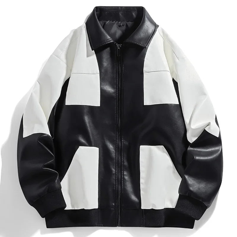 Zurich | Panelled Leather Jacket