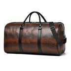 Preston Embossed Leather Weekender Bag