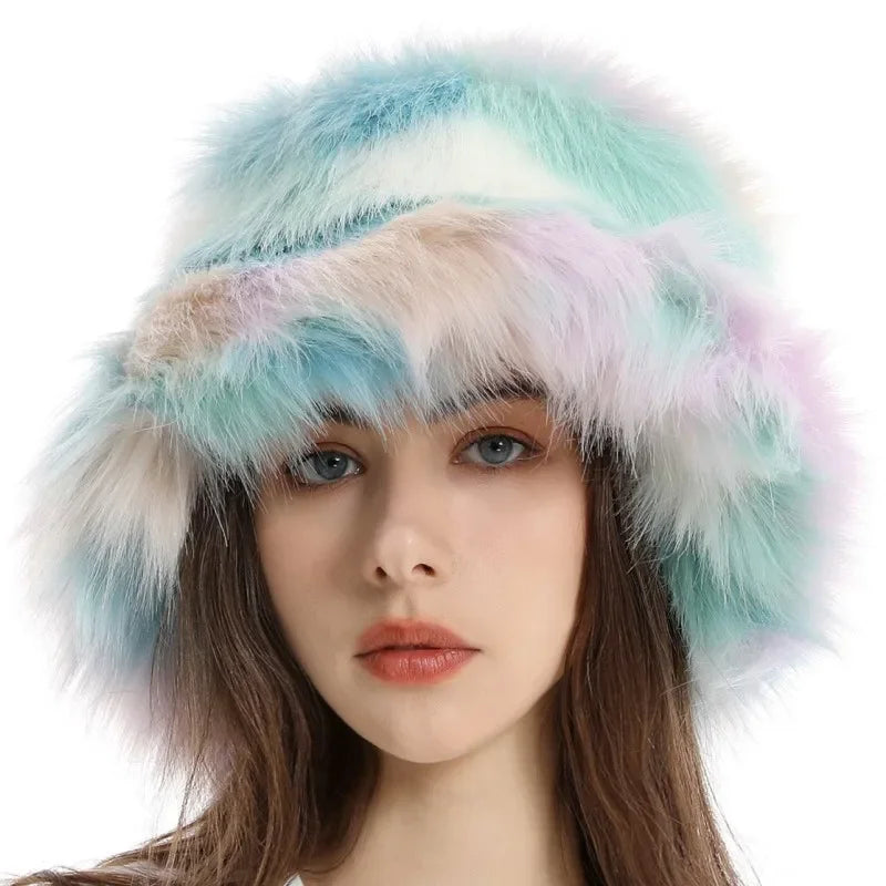 Vivienne |  Faux Fur Bucket Hat