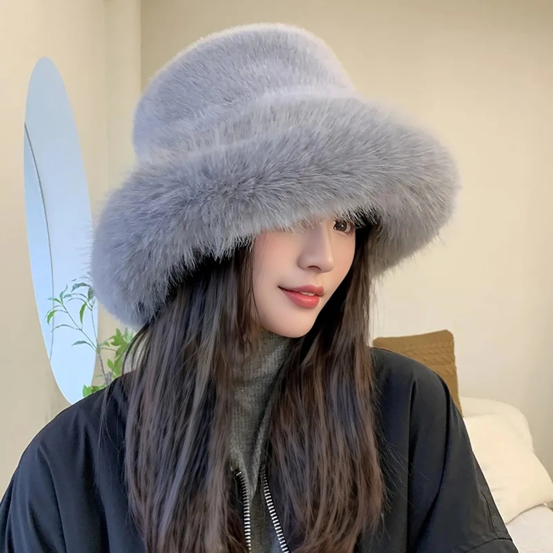 Lumi Faux Fur Bucket Hat