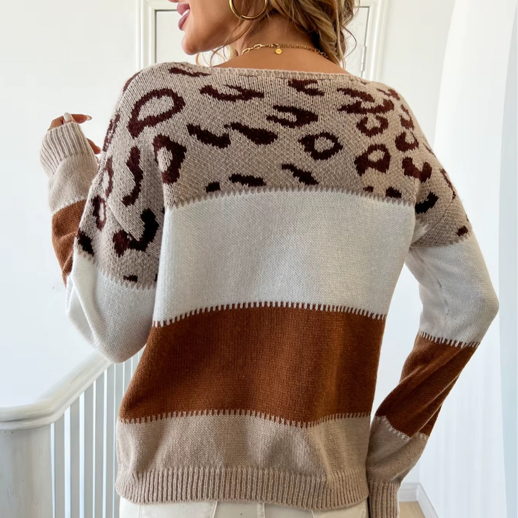 Margot | Leopard Soft Knit Casual Sweater