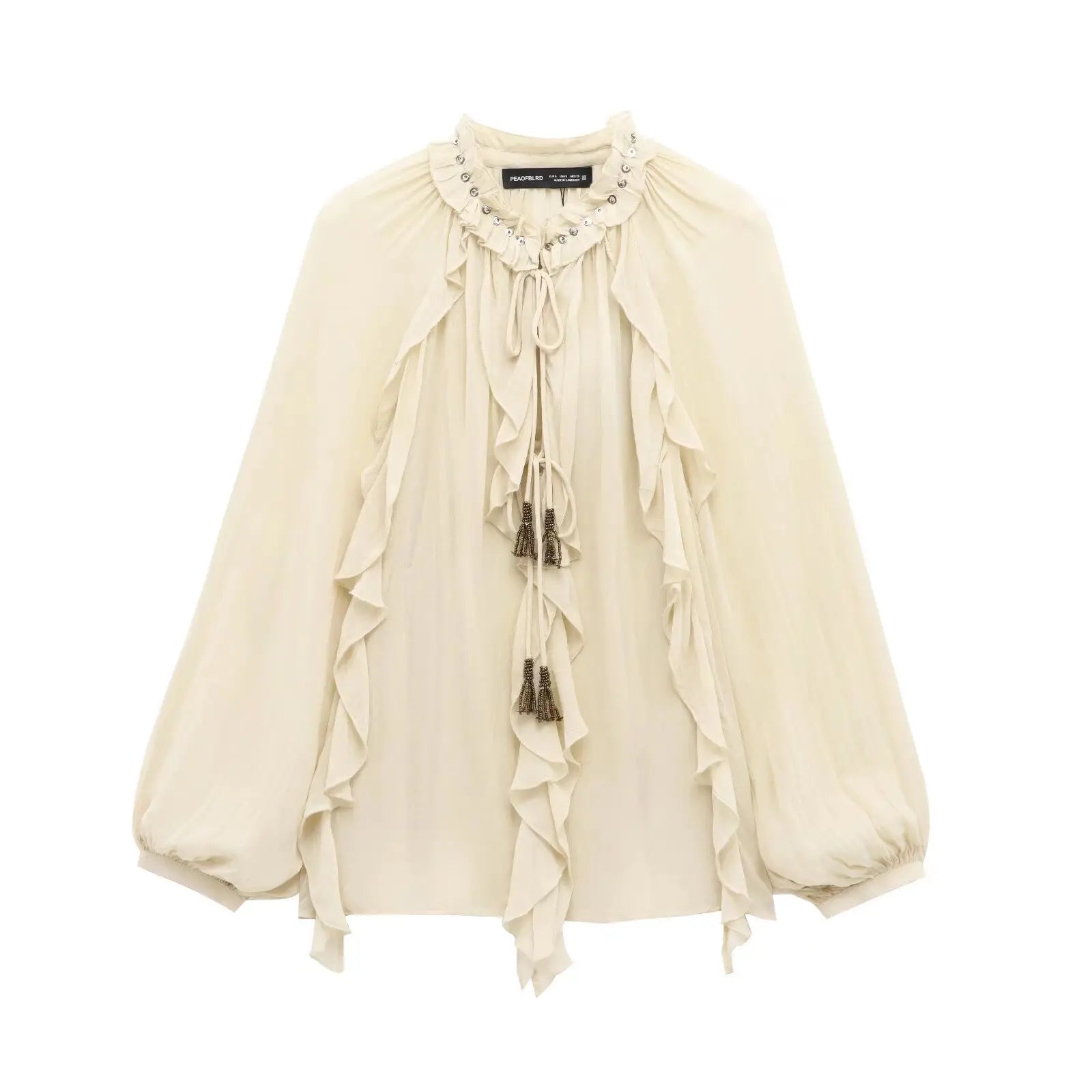 Julia | Ruffled Silk Blouse