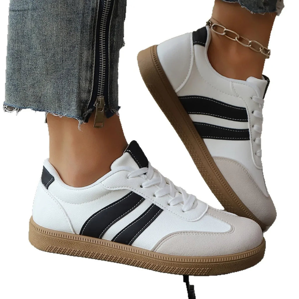 Fiona | Retro Stripe Sneakers