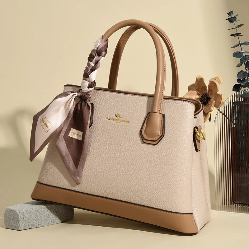 Aster & Wolfe x Eden Studios | Sloane Two-Tone Leather Tote