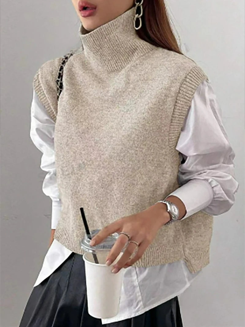 Ines | Wool Turtleneck Vest