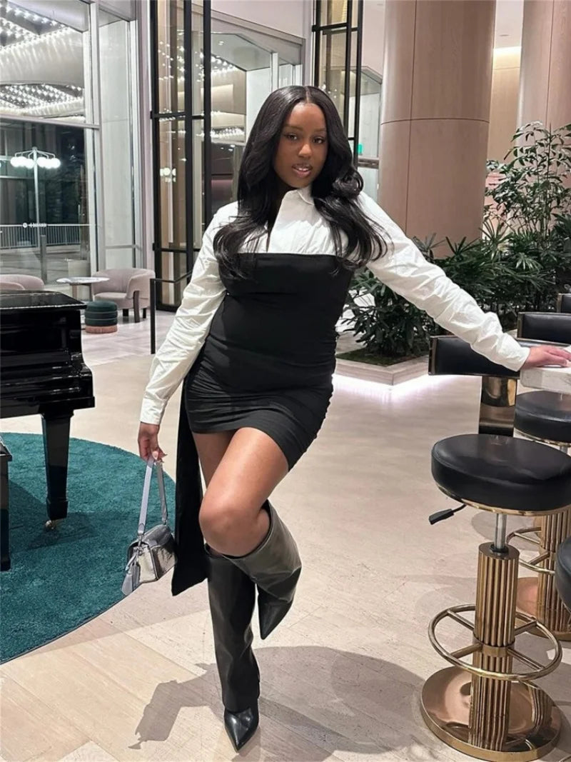 Vivienne | Contrast Mini Dress