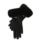 Elara Cashmere Fur Gloves
