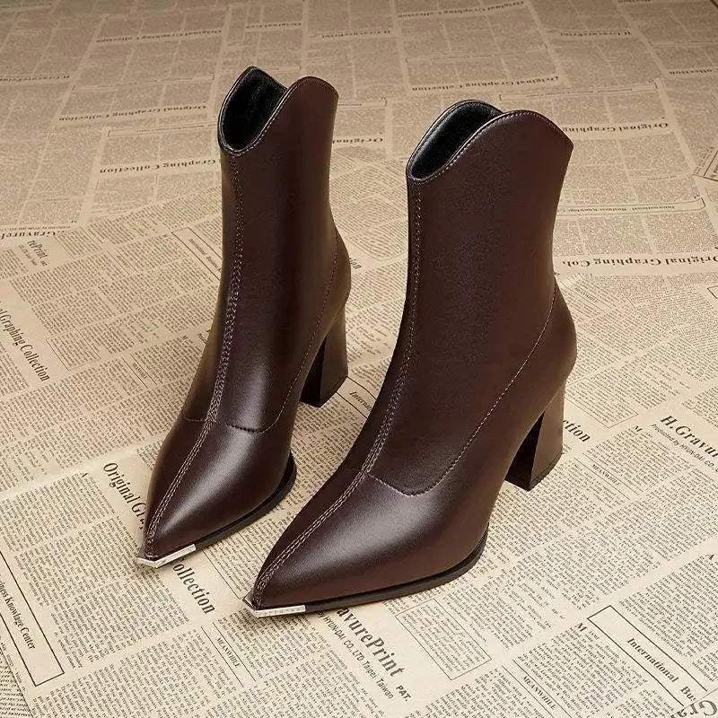 Diane | Pointed Toe Ankle Boots