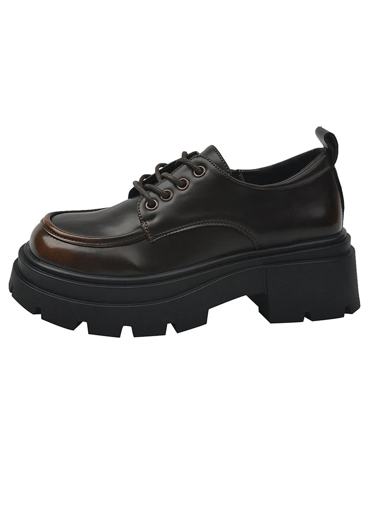 Rebecca | Chunky Leather Derbys