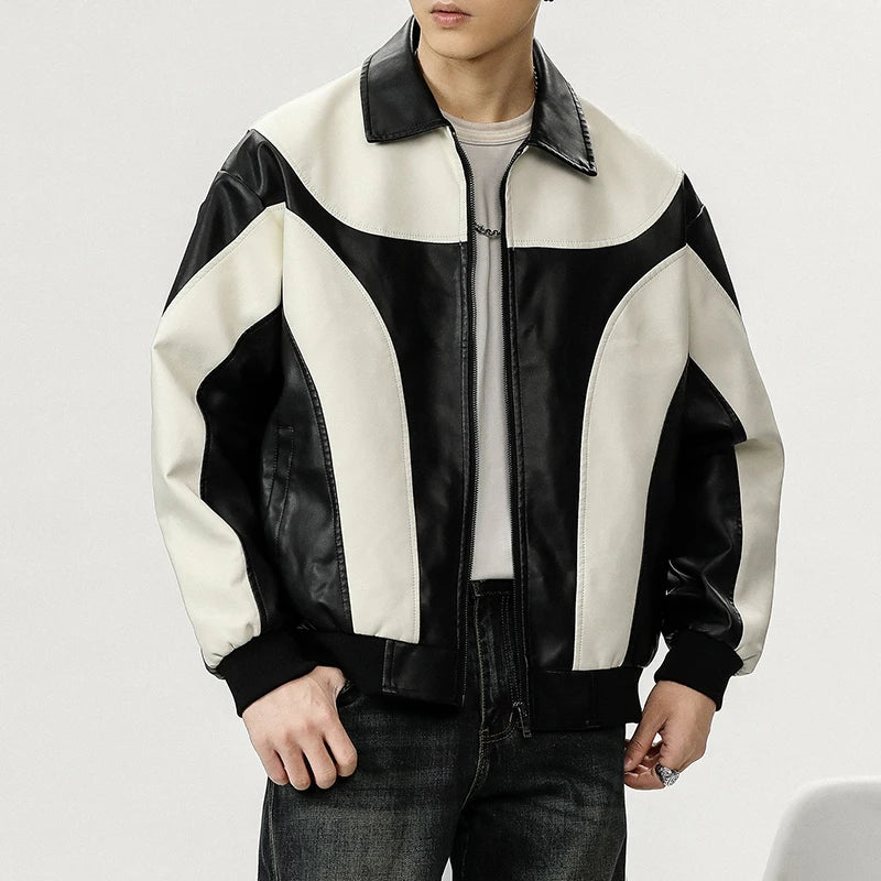 Nico | Panelled Leather Jacket