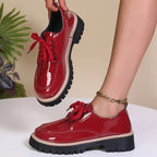 Valentina Patent Leather Oxford Shoes