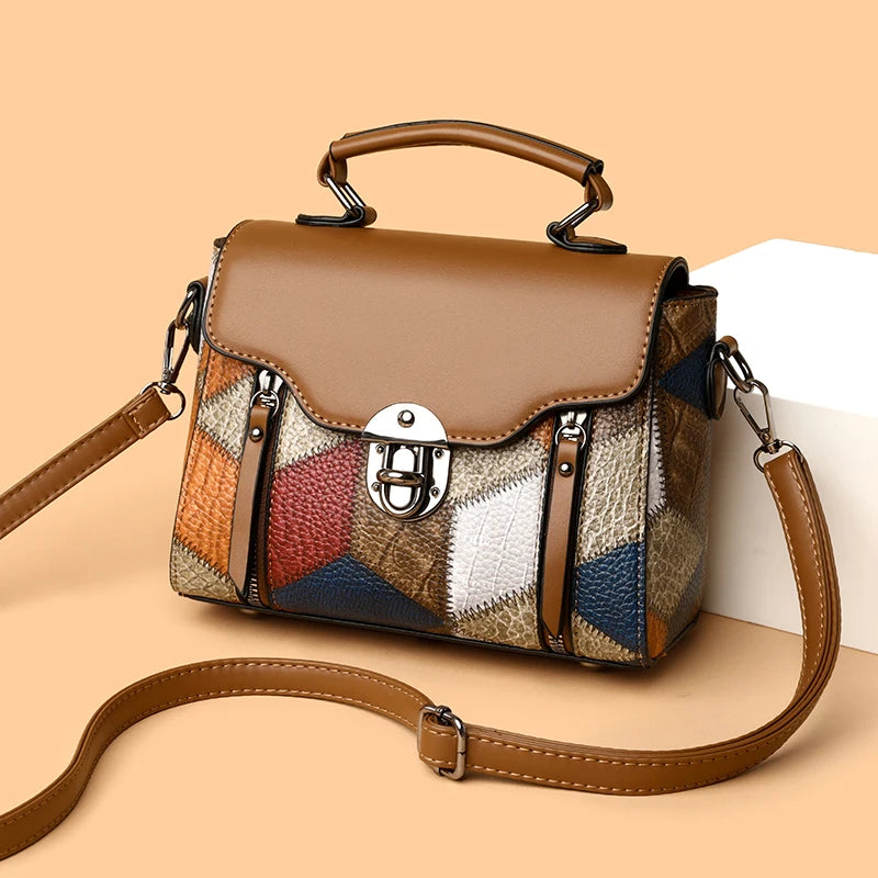 Aster & Wolfe x Eden Studios | Safari Patchwork Leather Bag