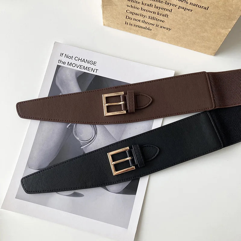 Veronika | Wide Leather Waist Belt