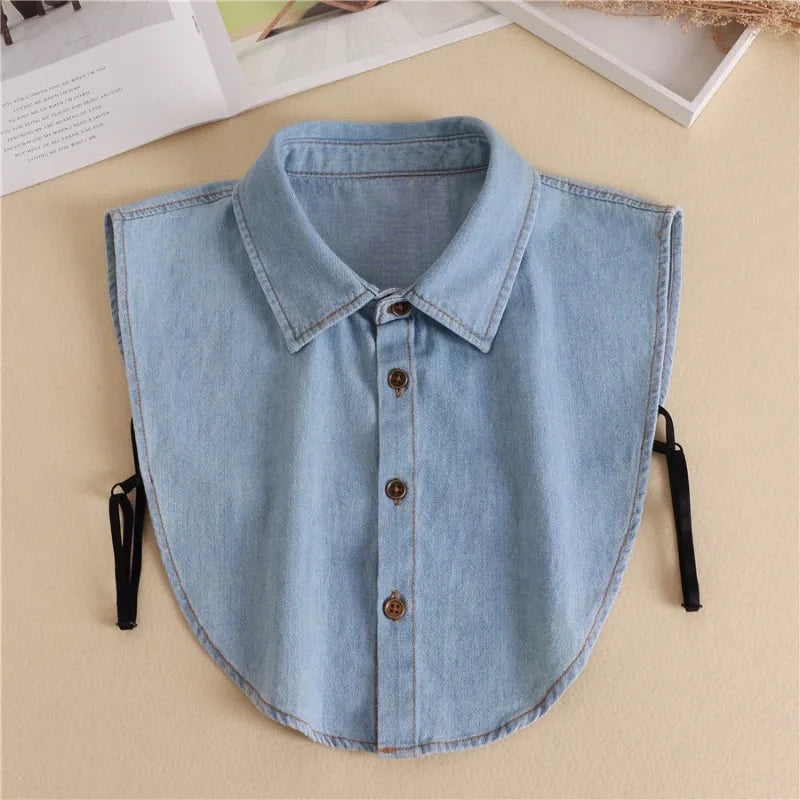 Aster & Wolfe Denim Detachable Collar