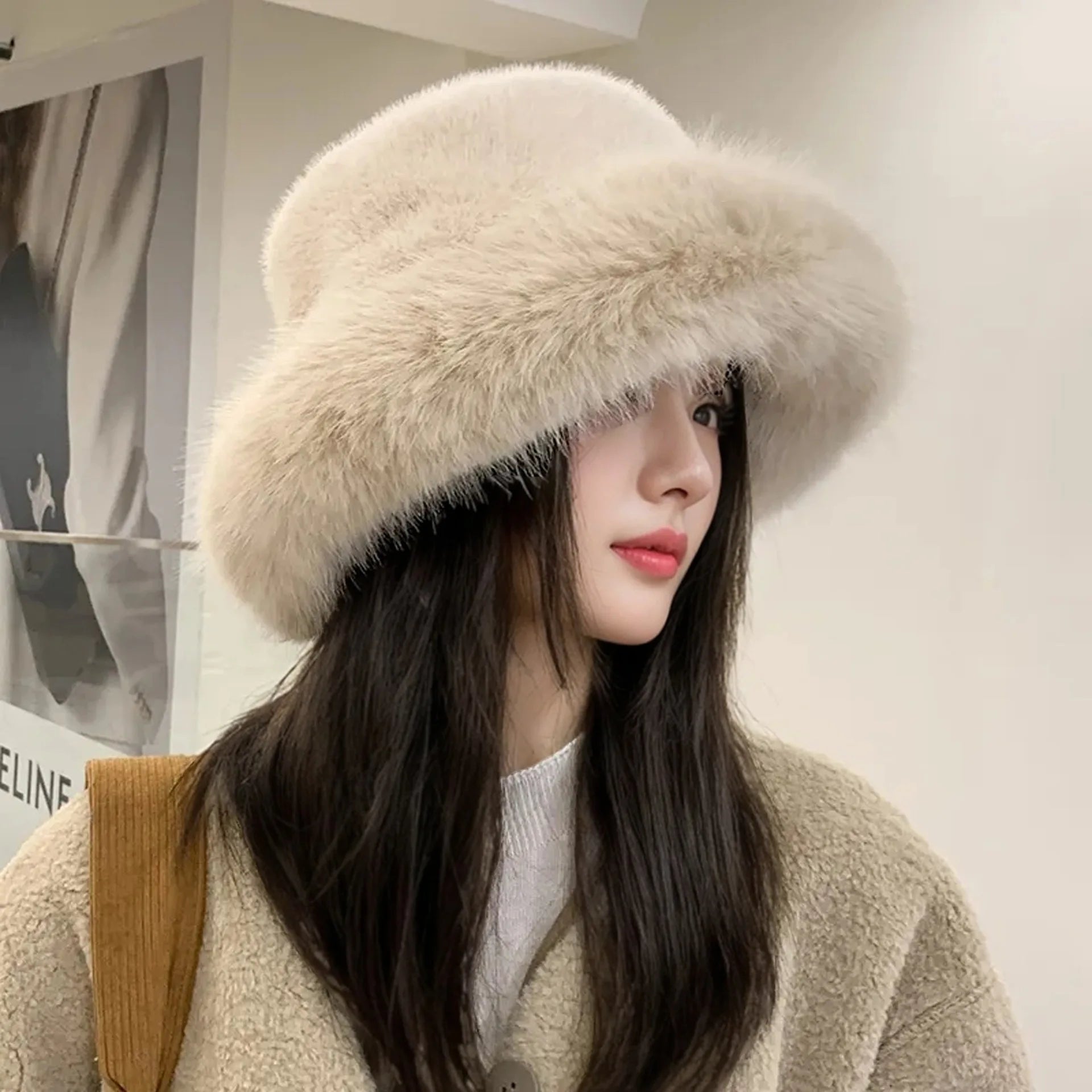 Lumi Faux Fur Bucket Hat