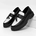 Vincent | Two-Tone Tassel Loafers