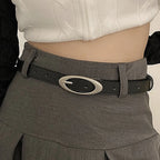 Noelle Oval Buckle Belt