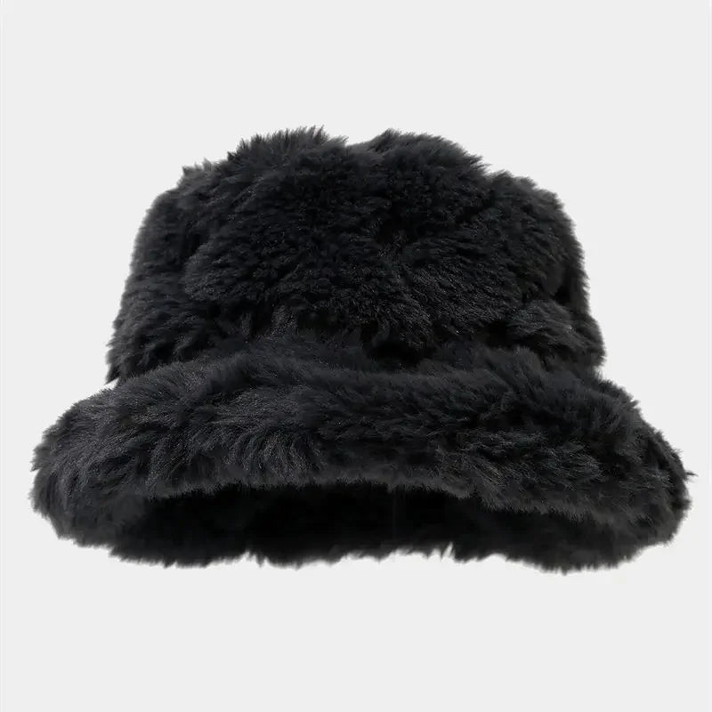 Sable Quilted Faux Fur Bucket Hat