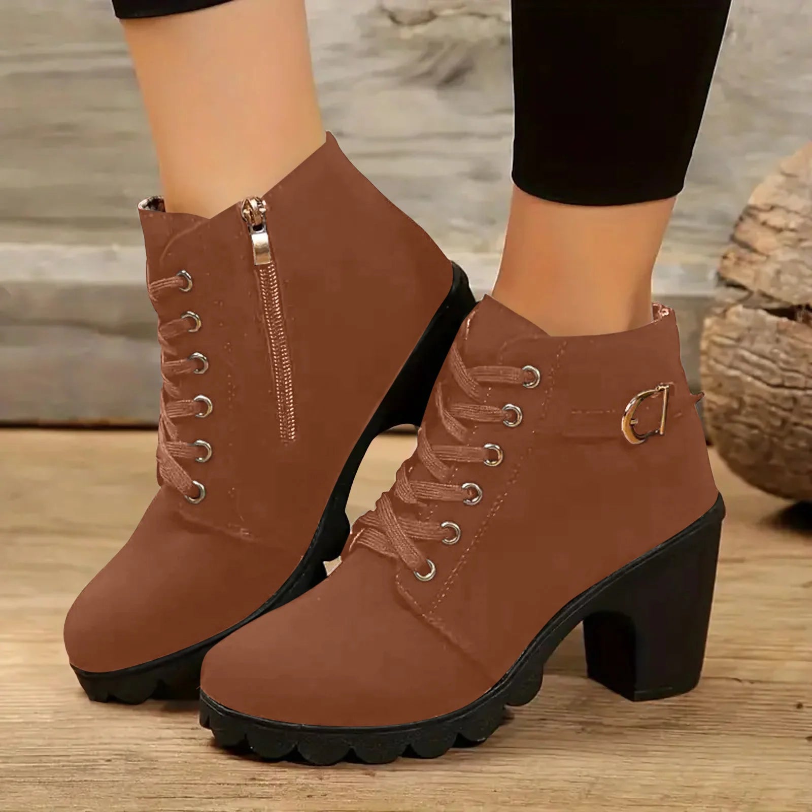 Clara | Lace-Up Ankle Boots