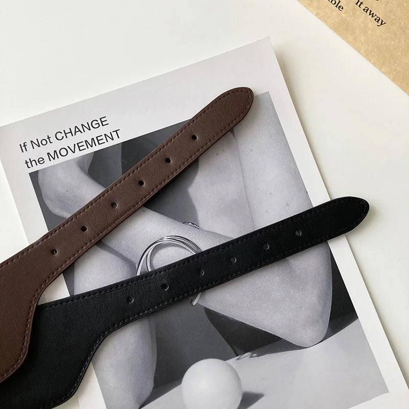 Veronika | Wide Leather Waist Belt