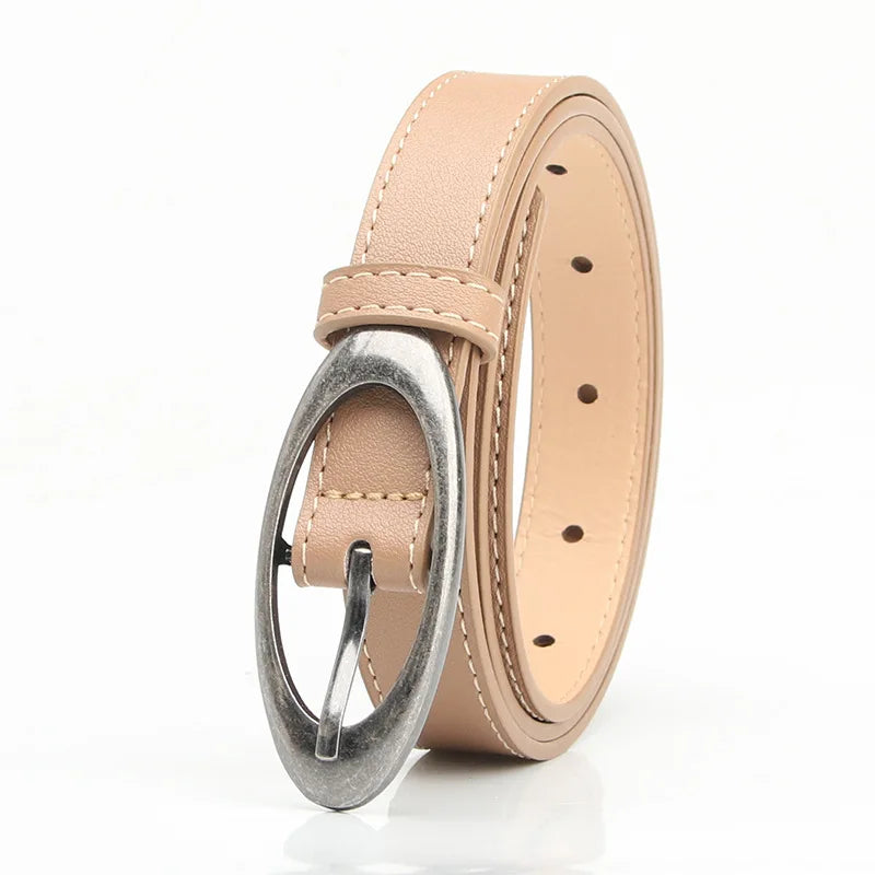 Noelle Oval Buckle Belt