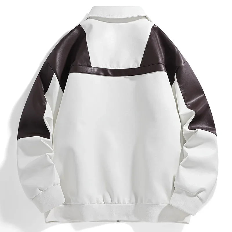 Zurich | Panelled Leather Jacket