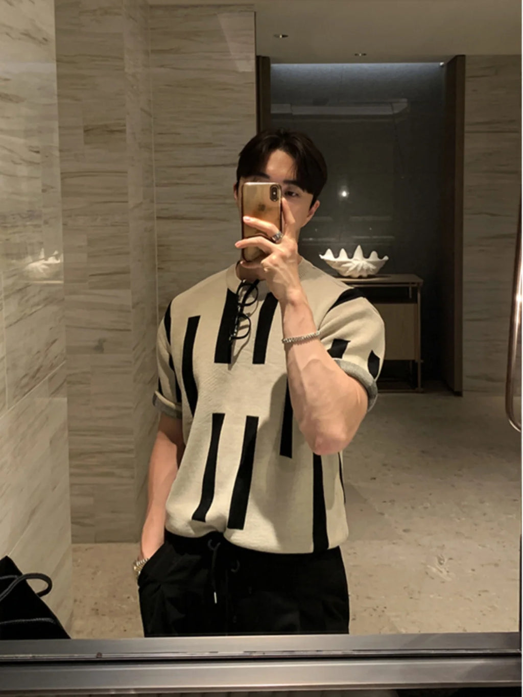 Pierce | Pattern Knit Tee