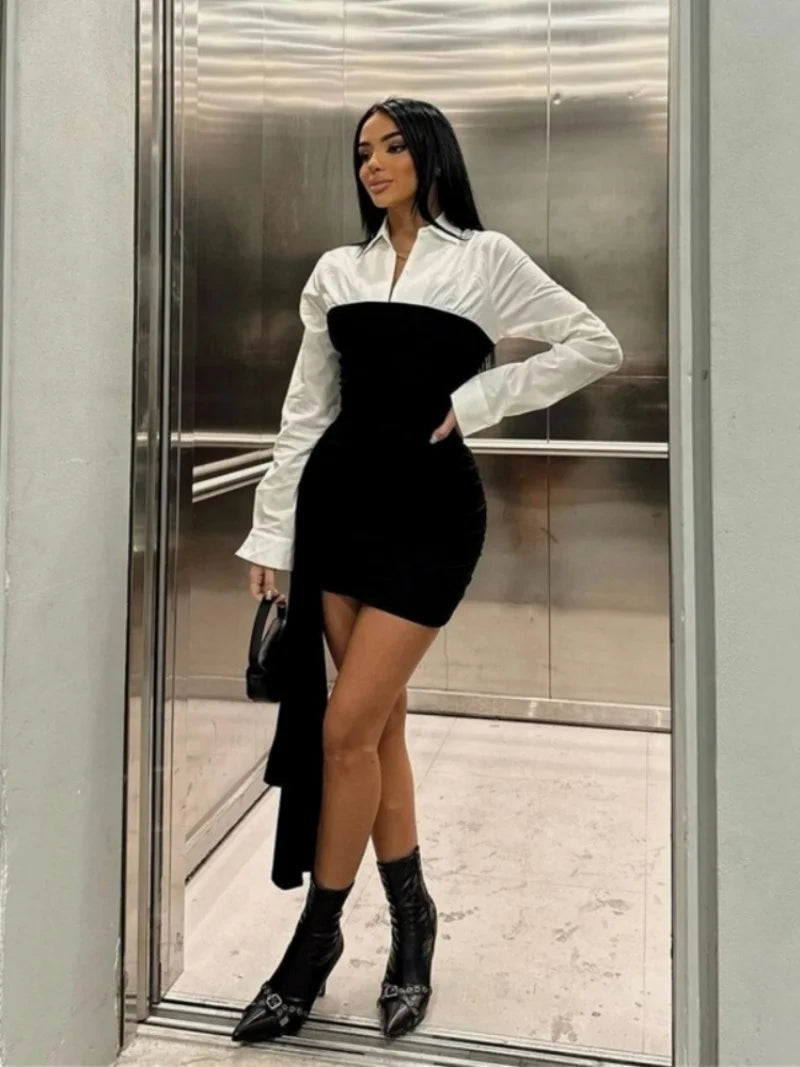 Vivienne | Contrast Mini Dress