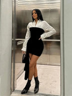 Vivienne | Contrast Mini Dress