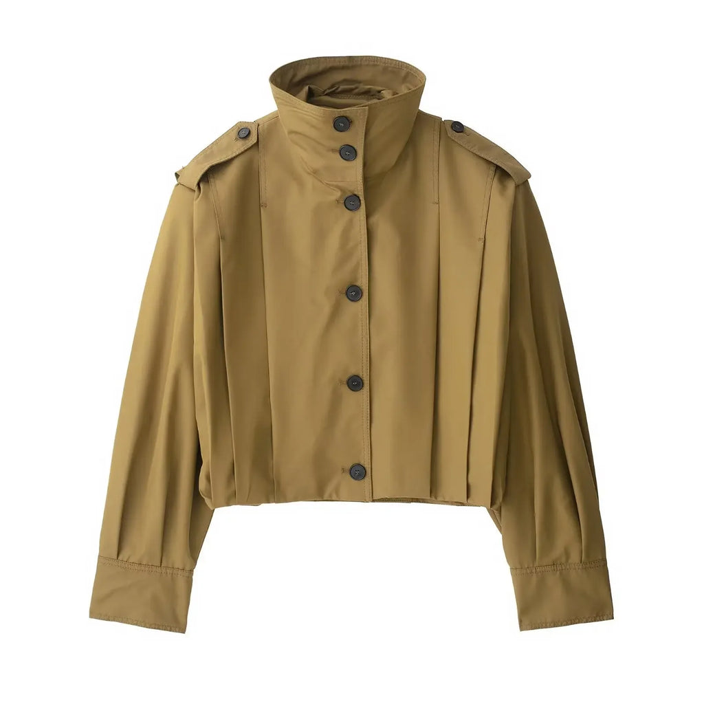 Thalia | Cropped Trench Jacket